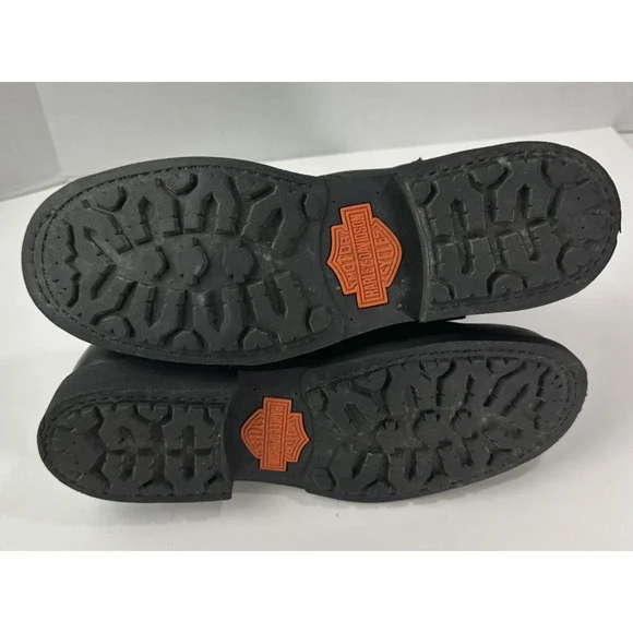 Harley Davidson Ranger 8” Black Leather Zip Lace Buckle Motorcycle Boot Mens 9 M - Picture 14 of 16